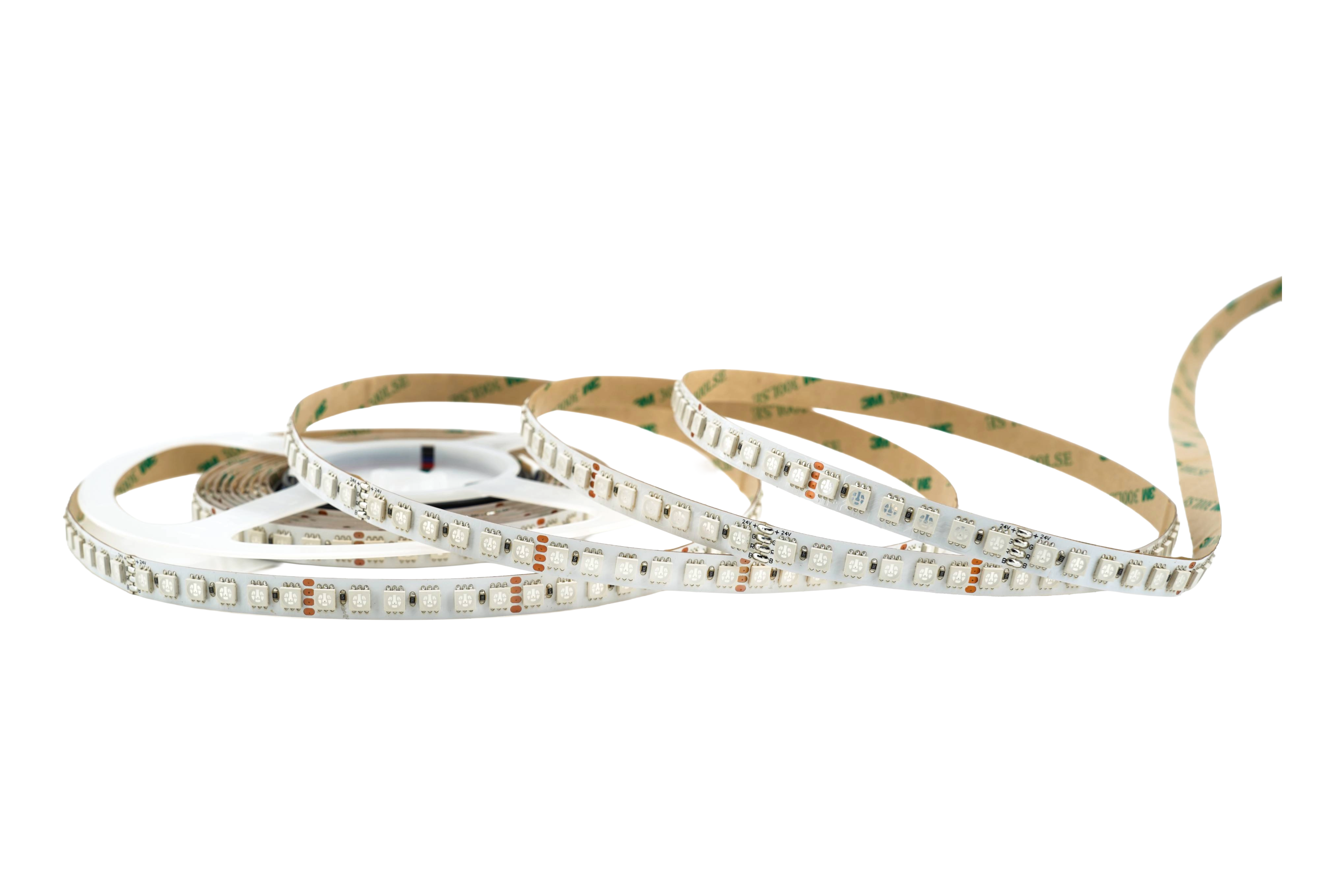 4262543212340 - RGB LED-Streifen 10 mm – 120LEDs m 24 V 26 W m – Lichtband mit 120° Abstrahlwinkel